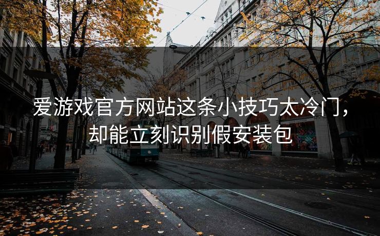 爱游戏官方网站这条小技巧太冷门，却能立刻识别假安装包